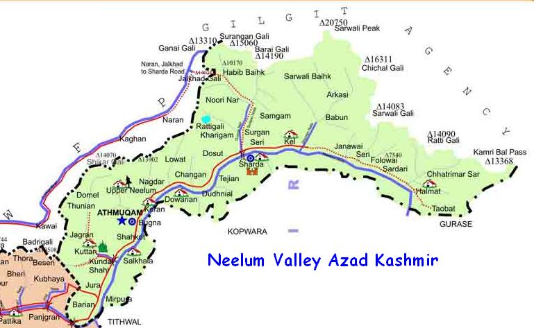 neelum-valley-map