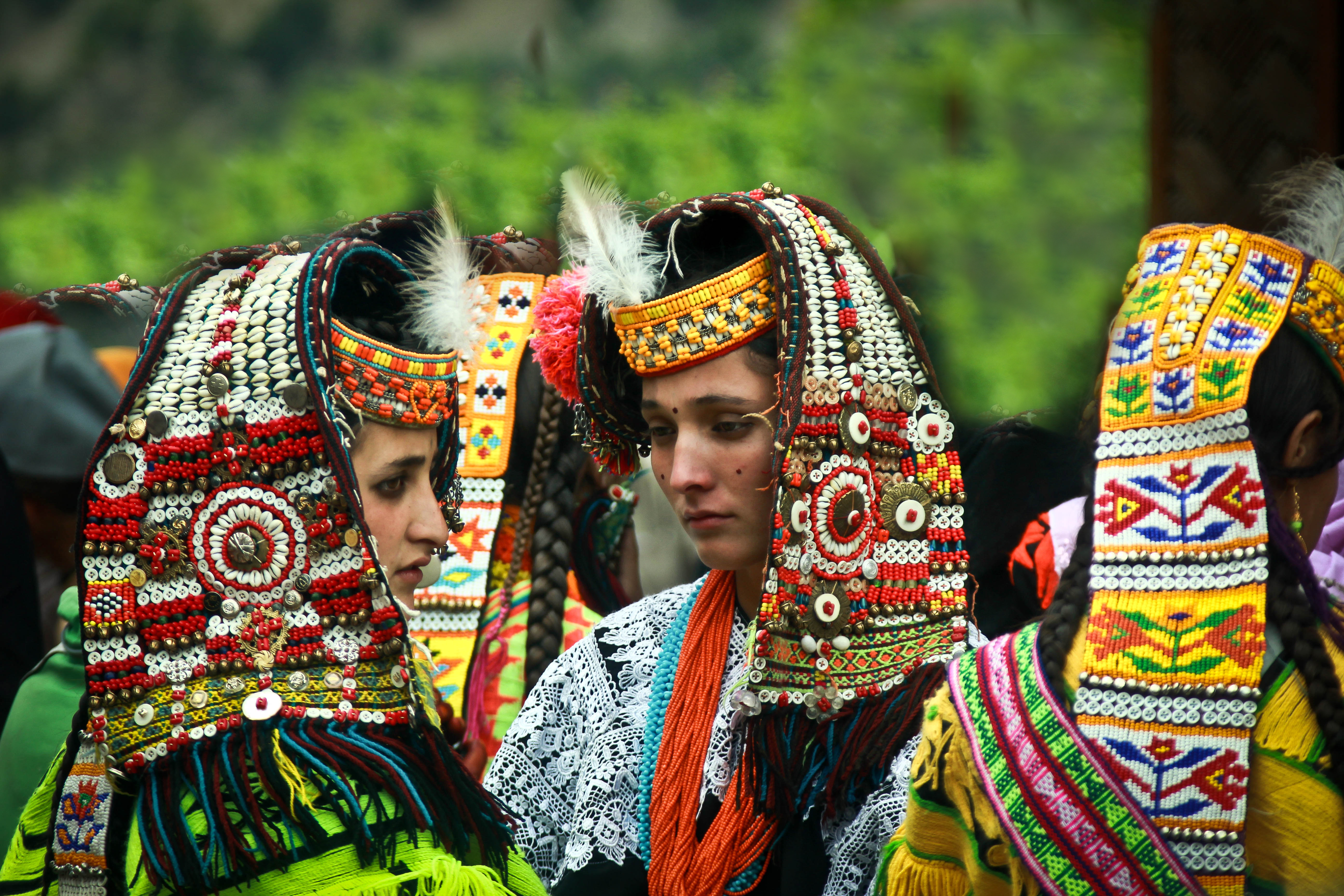 Kalash Girls in Tradional Dress