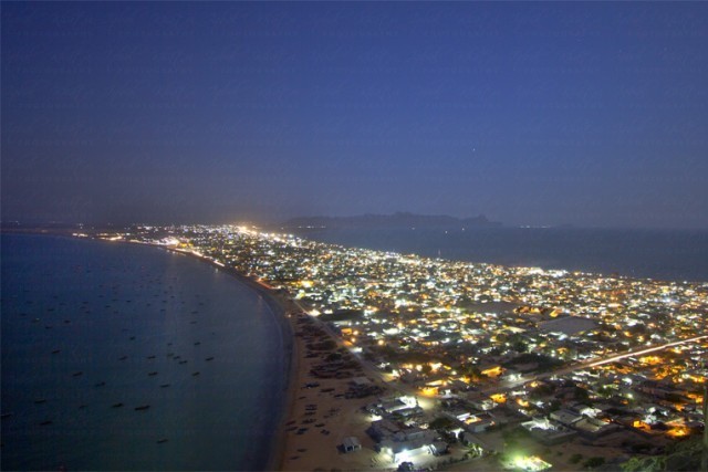 Night lights of Gwadar city