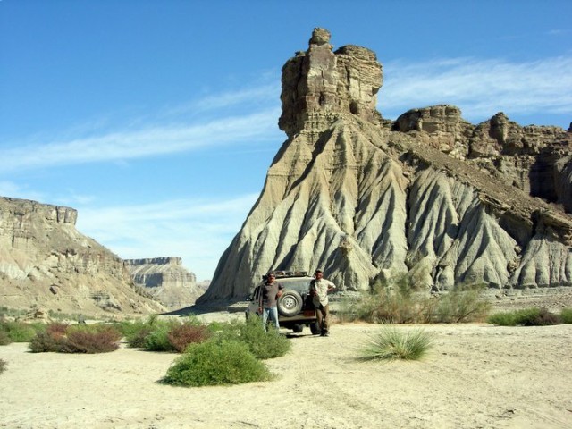 4. The gorgeous blue-stoned mountains of the Hingol National Park