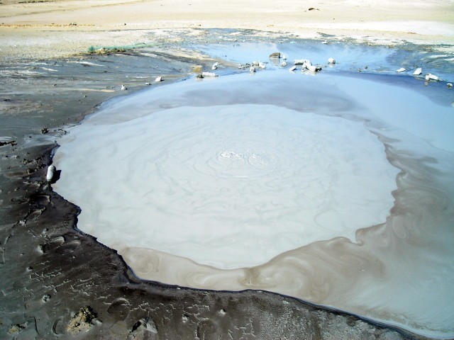7. You’re about to be amazed, this is an actual Mud Volcano in the park..