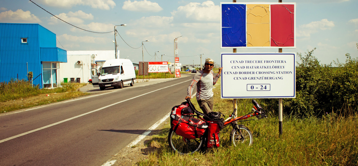 At the border of Romania